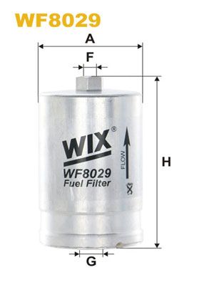 WIX FILTERS Degvielas filtrs WF8029